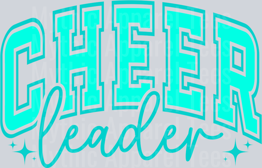 Cheerleader Blue Varsity Letters
