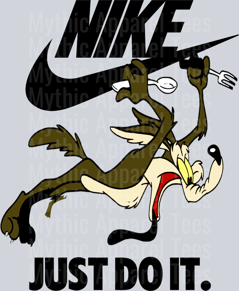 Wiley Coyote JUST DO IT DTF Nike Transfers