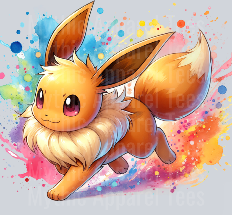 eevee Color Splash Pokemon Pop Culture