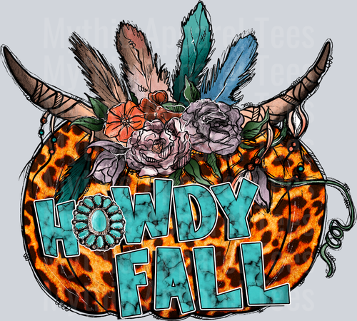 Howdy Fall Western Pumpkin