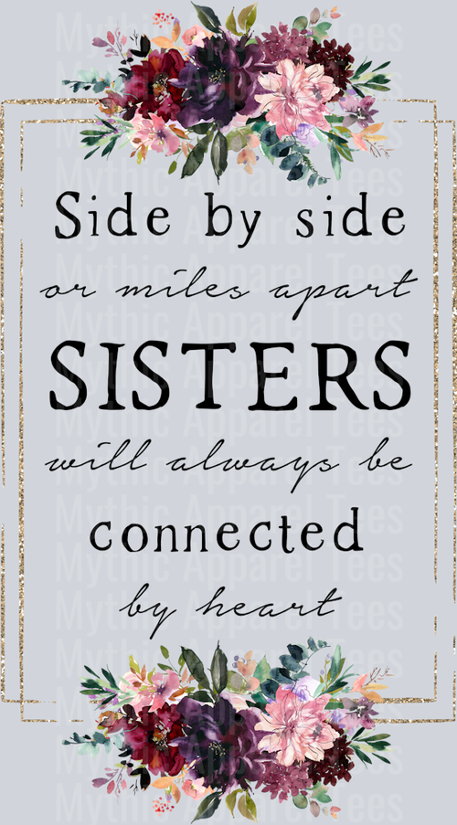 Side by side sisters DTF Sister Transfers