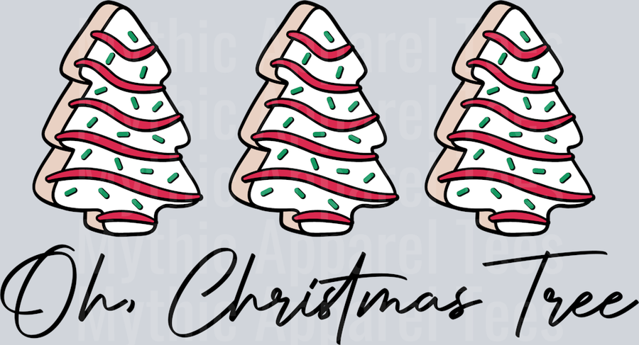 Oh christmas tree Little Debbie Christmas Tree cake DTF Christmas Transfers