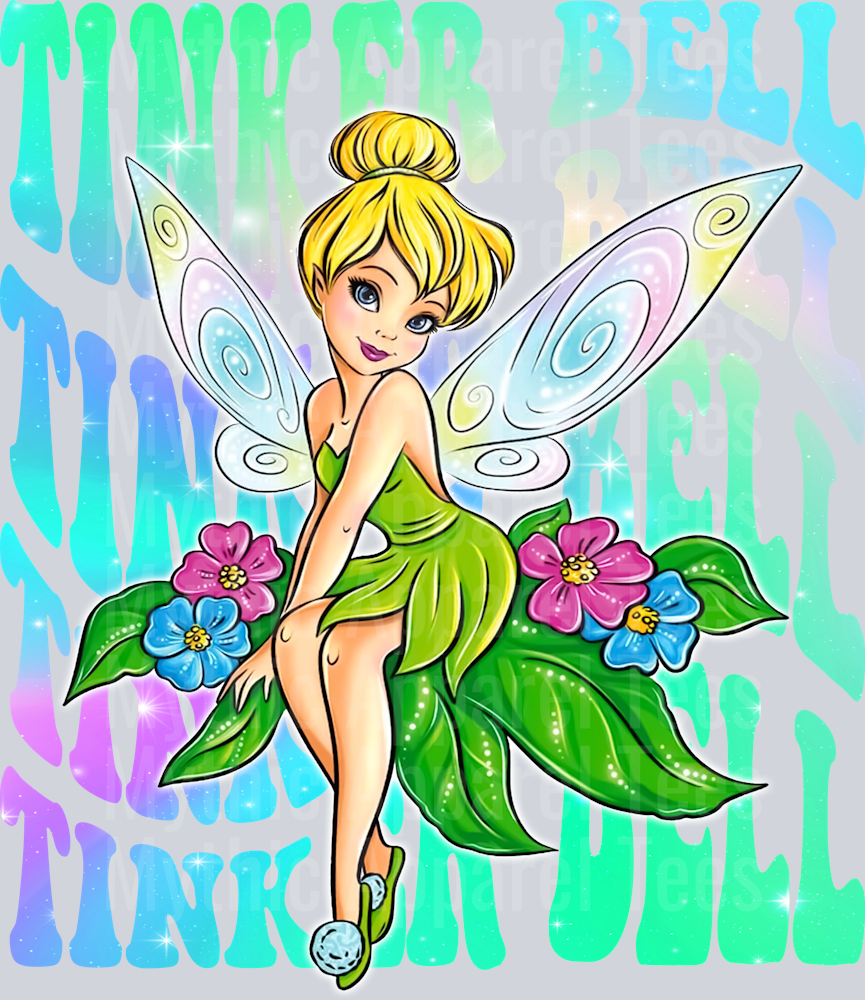 Tinker Bell Disney Stacked Name Disney