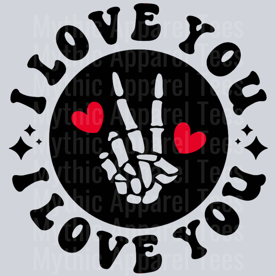 I Love You Pocket Design Wavy Retro Funny Designs Valentines Day