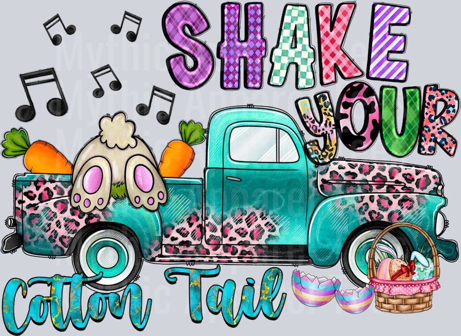Shake your Cotton Tail Truck Easter Bunny