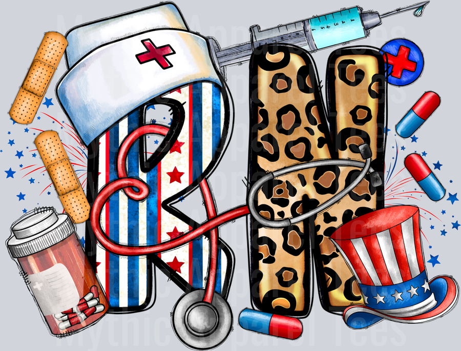 4th Of July RN DTF Patriotic Transfers
