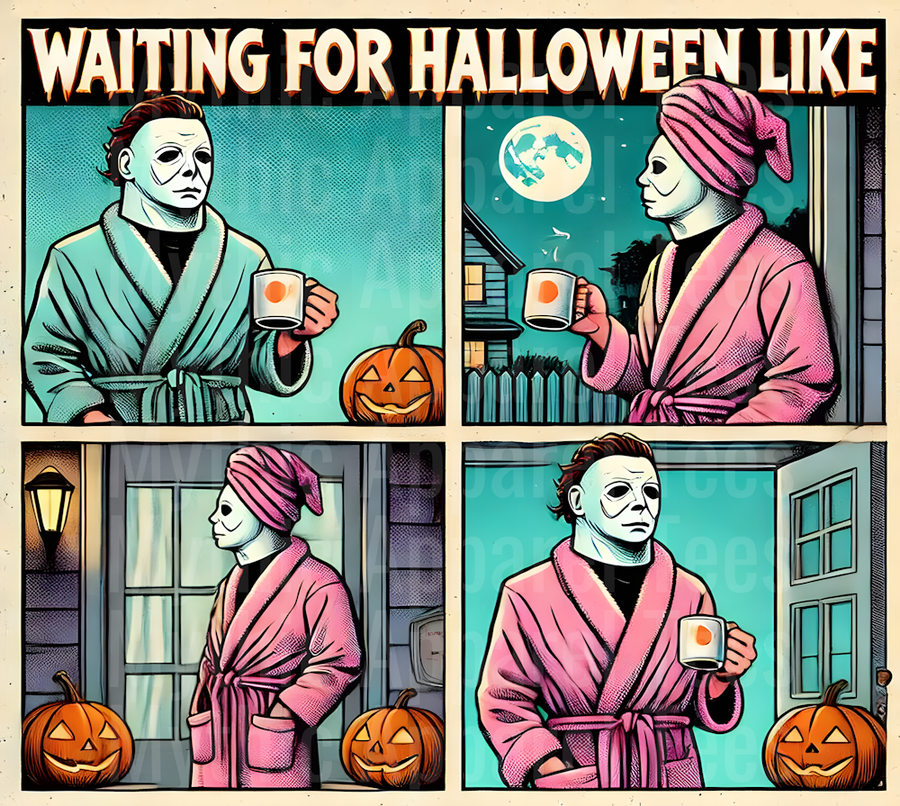 Waiting for Halloween Like Michael Meyers 2 Halloween DTF horror Movie Transfers