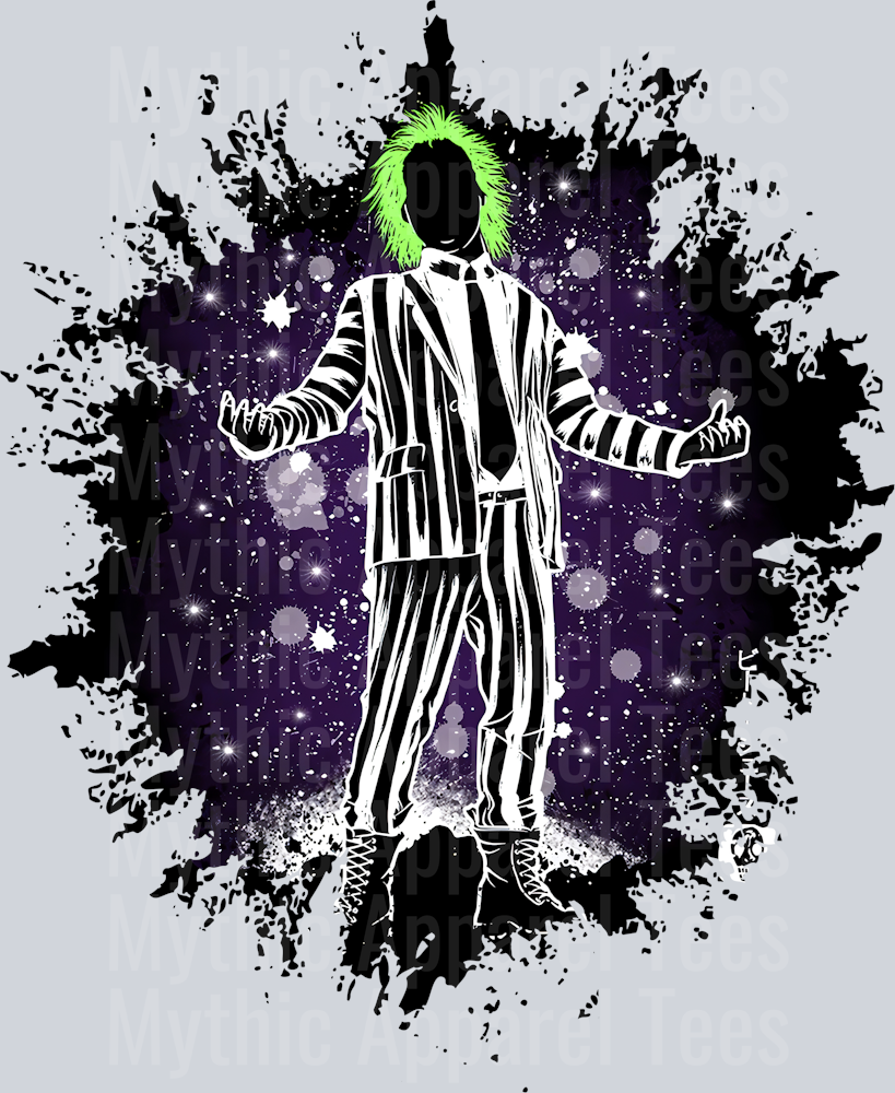Beetlejuice Dark Silhouette Color Splash Crystal Ball Vision