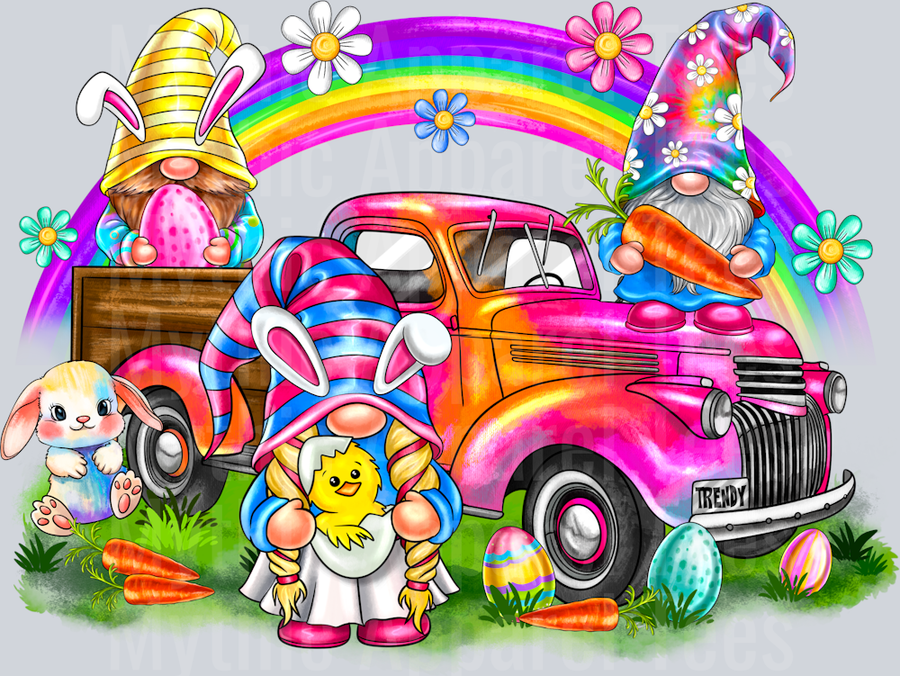 Gnome Easter Truck