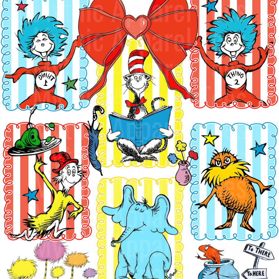 Dr Suess DTF Transfer