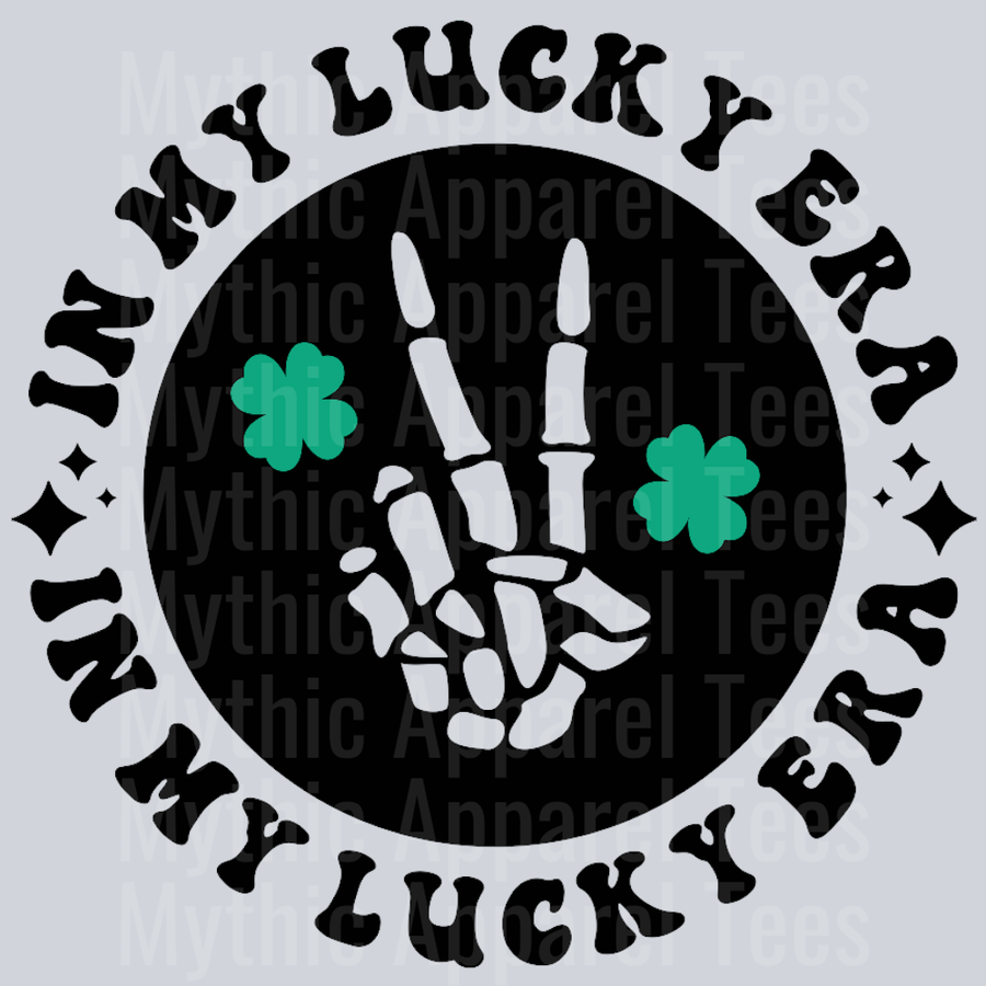 In My Lucky Era Pocket Design Wavy Retro Funny Designs St Patrick's Day