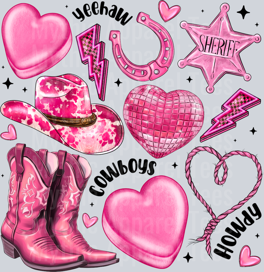 Yeehaw Cowboys Howdy Valentines Day