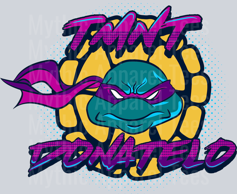 TMNT Donatelo Purple 2 DTF Teenage Mutant Ninja Turtles Transfers