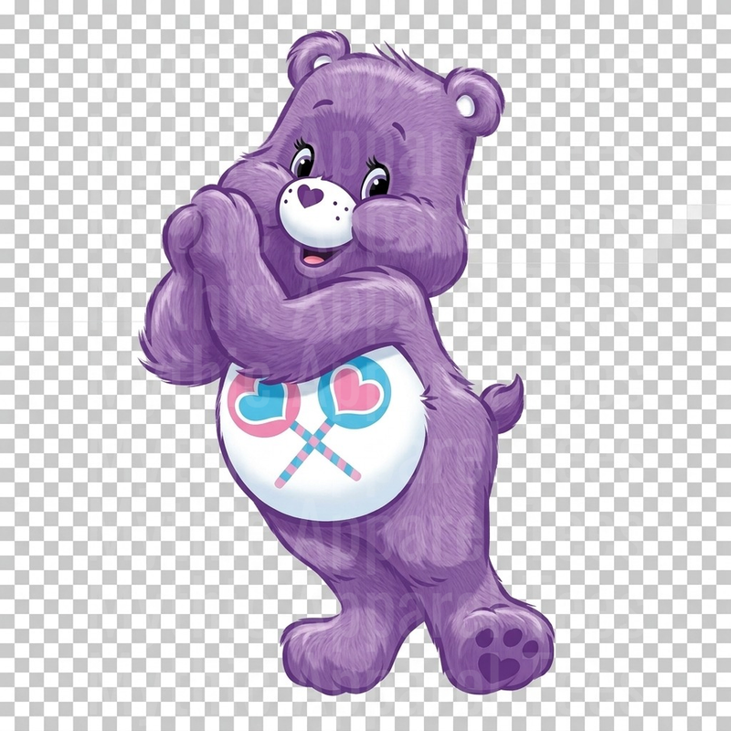 Care Bears Share Bear Purple Hugging Heart Lollipops