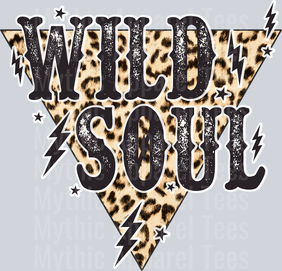 Wild Soul Leopard Print Lightning bolts Western