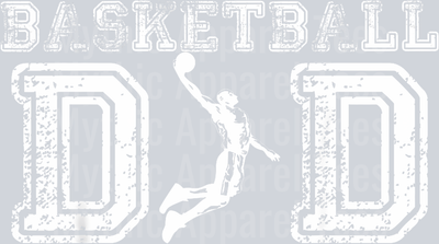 12 Basketball Dad Tshirt Fathers Day Gift For Daddy Papa Father T-Shirt