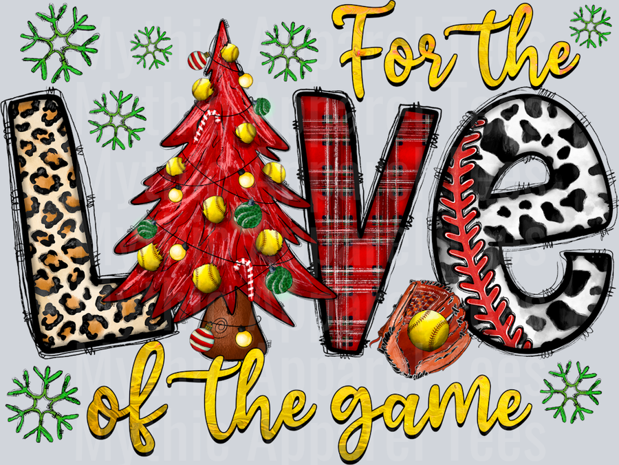 For The Love Of The Game Softball