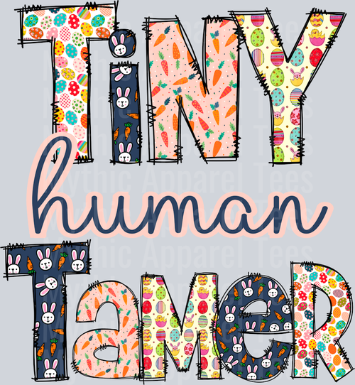 Tiny Human Tamer DTF Mom Transfers