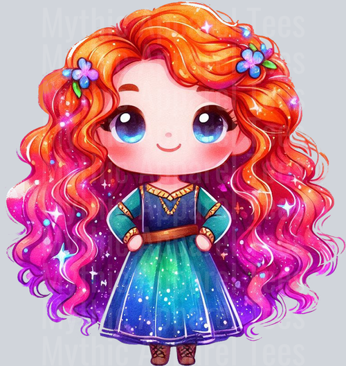 Merida 2 Disney princess Colorful Pop Art Pop Culture Cosmic style