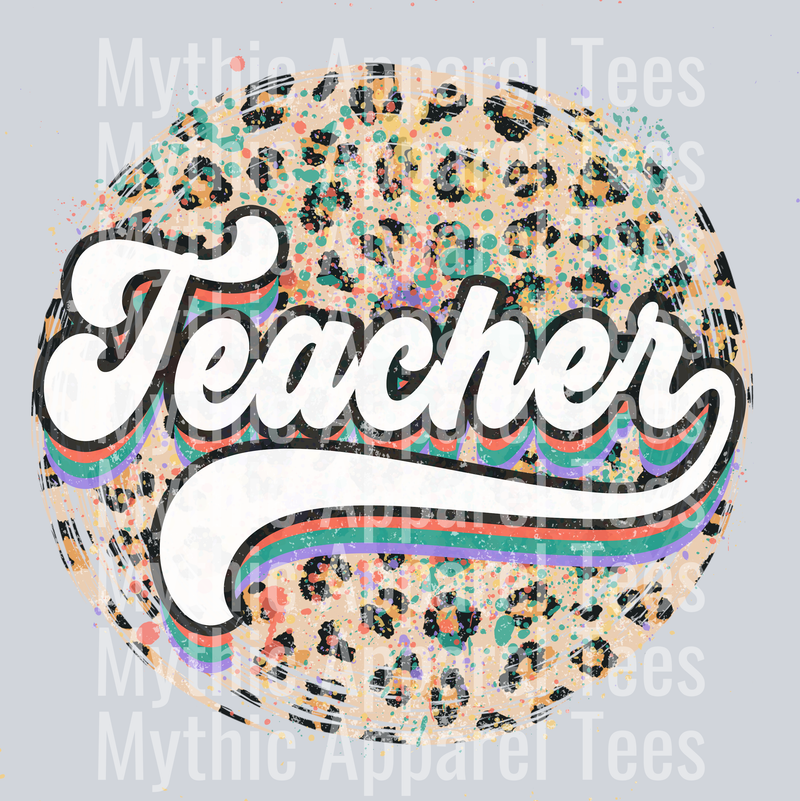 TEACHER LEOPARD DTF Teacher Transfers