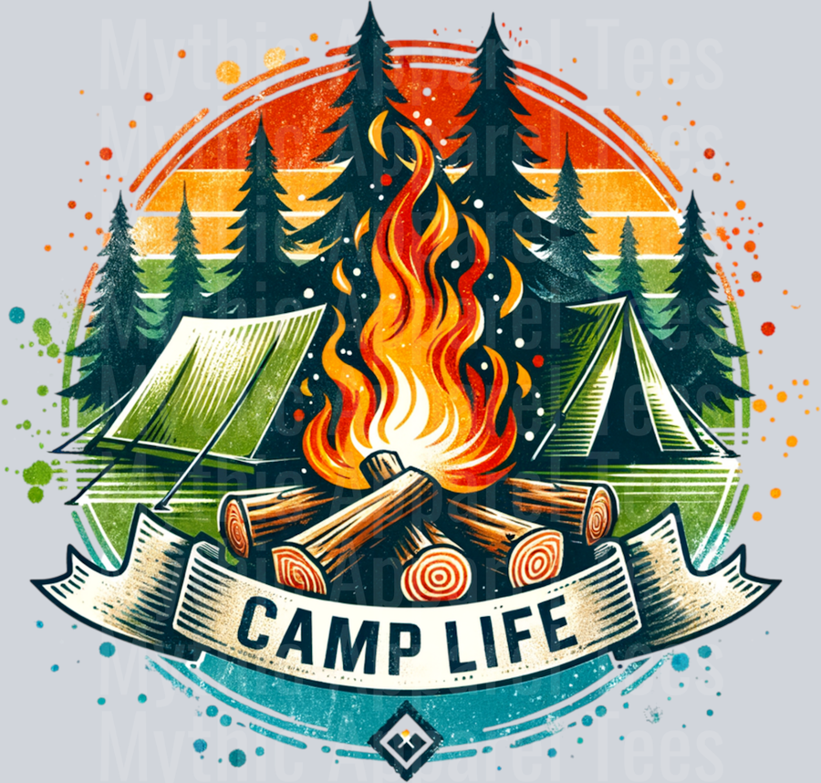 Camp Life 7 DTF Camping Transfers