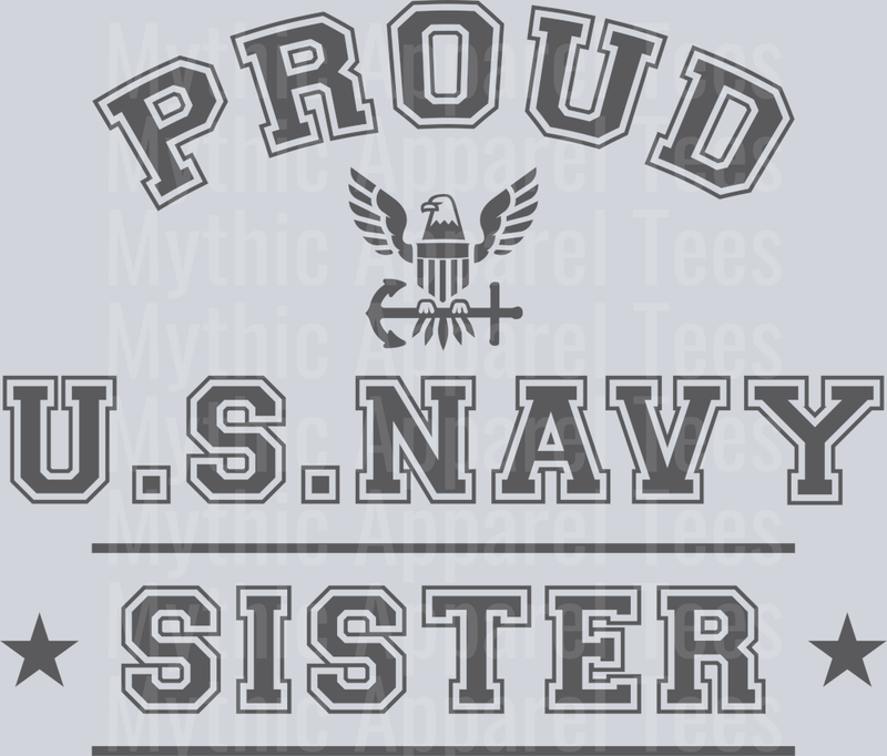 AZ1300 NAVY Proud US Navy Sister