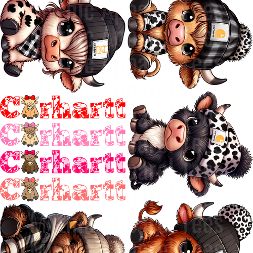 CARHARTT 3 GANG SHEET 10 FULL SIZE IMAGES