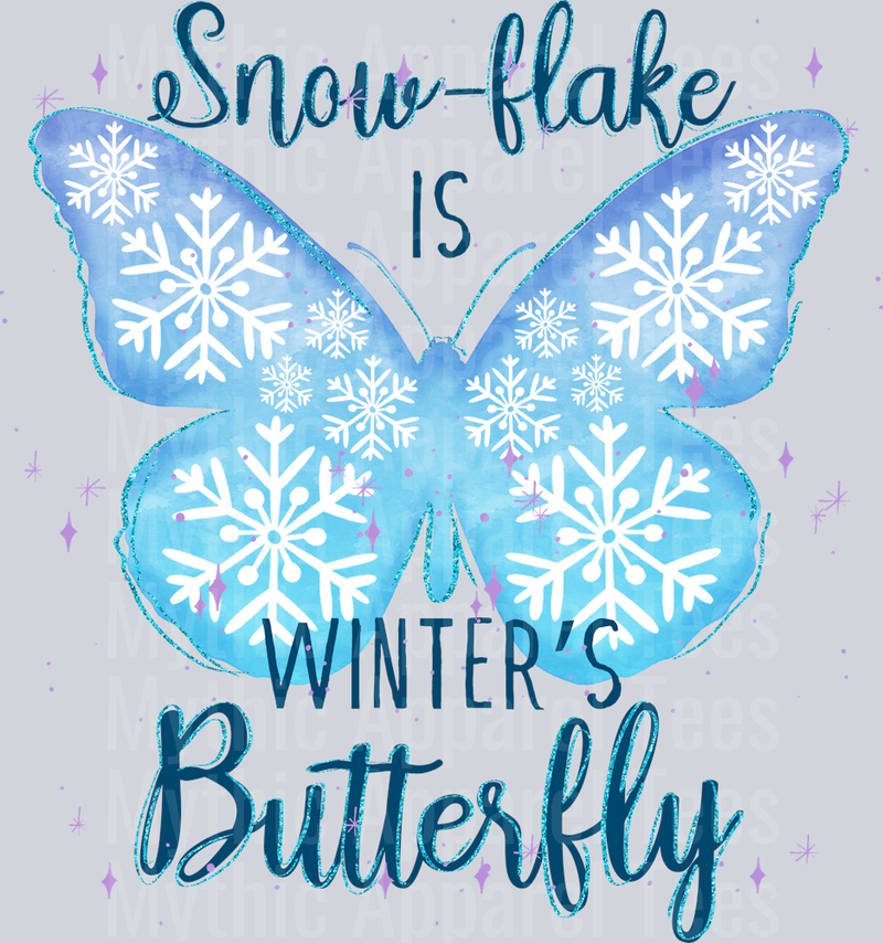 AZ862 A03-A220827-15-A-Snow-Flake-Is-Winter-Butterfly