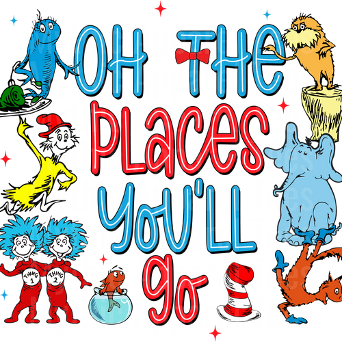 Dr Suess DTF Transfer