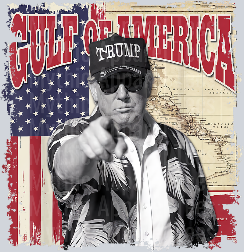 Gulf Of USA America Trump Greeting from the Patriotic Gulf 2 DTF Gulf Of America Transfers