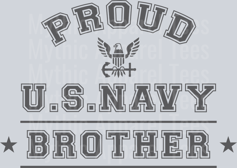 AZ1305 NAVY Proud US Navy Brother