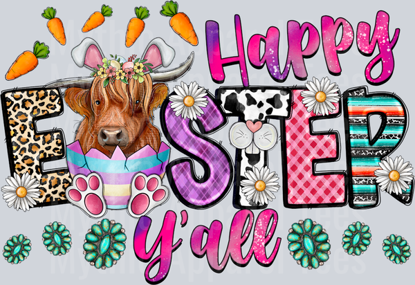 DTF Highland Cow Transfers