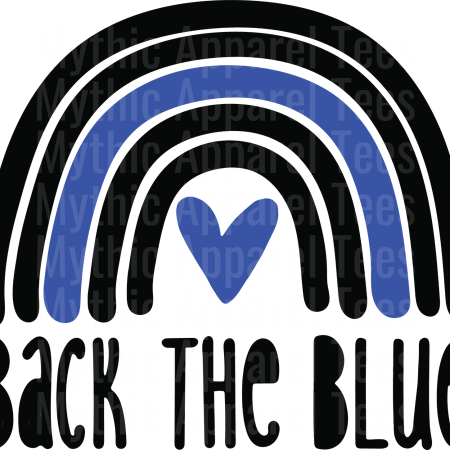 Police Officer Blue Line Back The Blue Transfers