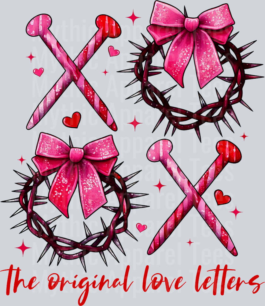 The Original Love Letters Religious Thorn Crown and Nails Style Combo Valentines Day Design