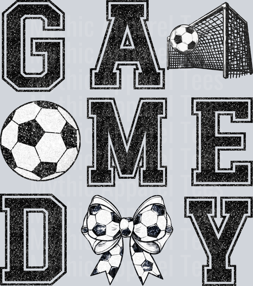 Game Day Spelled out DTF Soccer Transfers