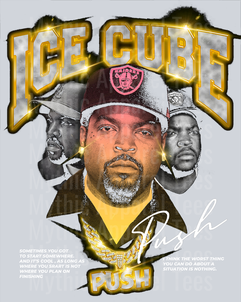 Ice Cube HALFTONE Made For Black Shirt DTF Pop Culture Transfers