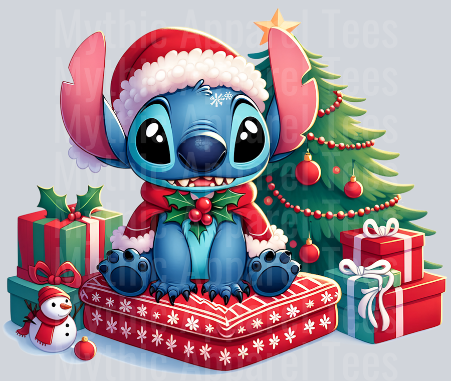 Stitch Christmas Transfer 2 DTF Stitch Christmas Transfers