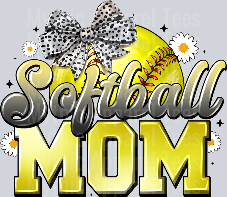 Softball Mom Bow