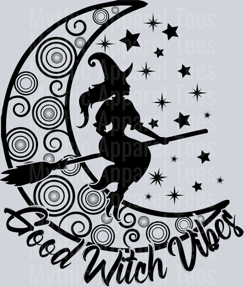 Good Witch vibes Halloween Shirts Moons and Crystals Mystic Halloween t-shirt design