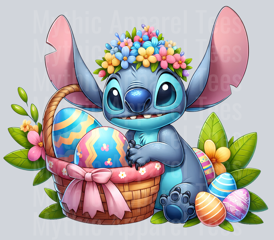 Stitch Easter Transfer 5 DTF Stitch Easter Transfers