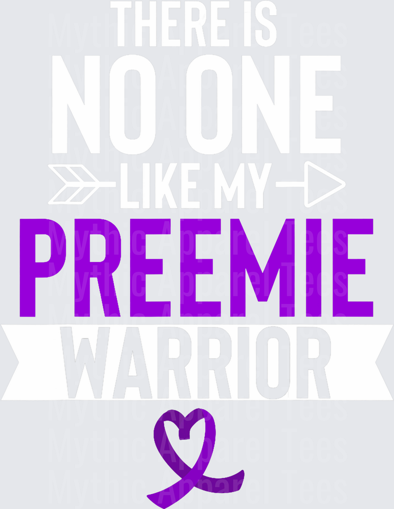 Prematurity Awareness Purple There is no one like my Preemie T-Shirt
