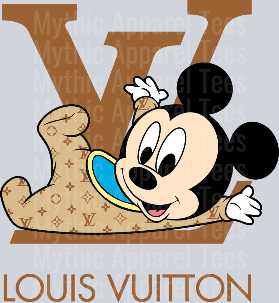 Baby Mickey Disney LV Shirt DTF Luis Vuitton Transfers