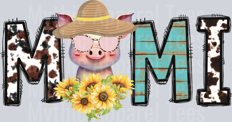 MIMI Pig DTF Mimi Transfers