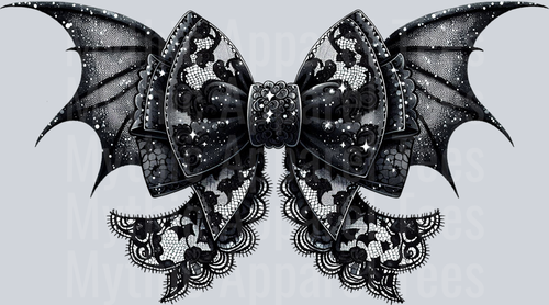 Bat Lace Bow