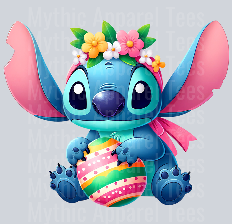 Stitch Easter Transfer 17 DTF Stitch Easter Transfers
