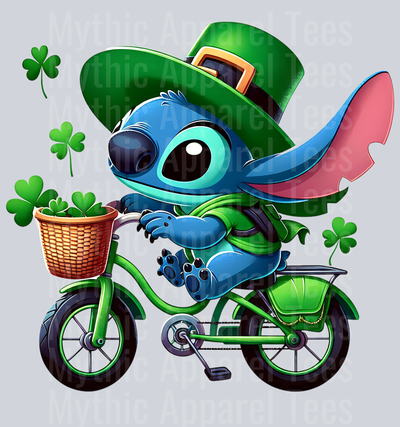 Stitch St Patrick's Day 9 DTF Stitch St Patrick's Day Transfers