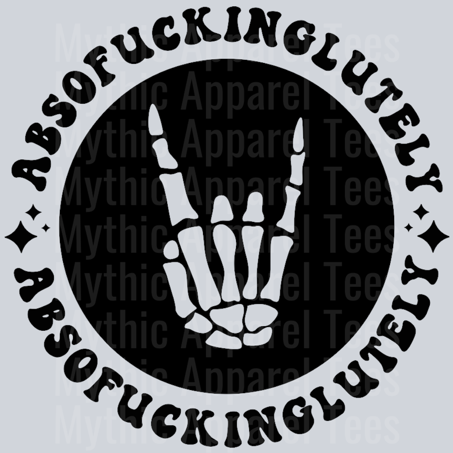 AbsoFuckingLutely Pocket Design Wavey Retro Style Funny Shirt Design