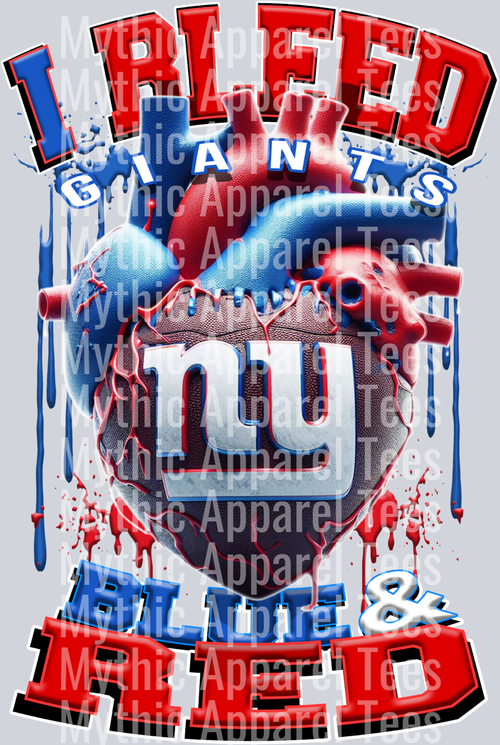 Giants I bleed Blue and Red