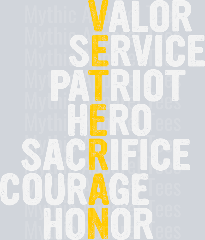 Veteran Acronym Military DTF Patriotic Transfers