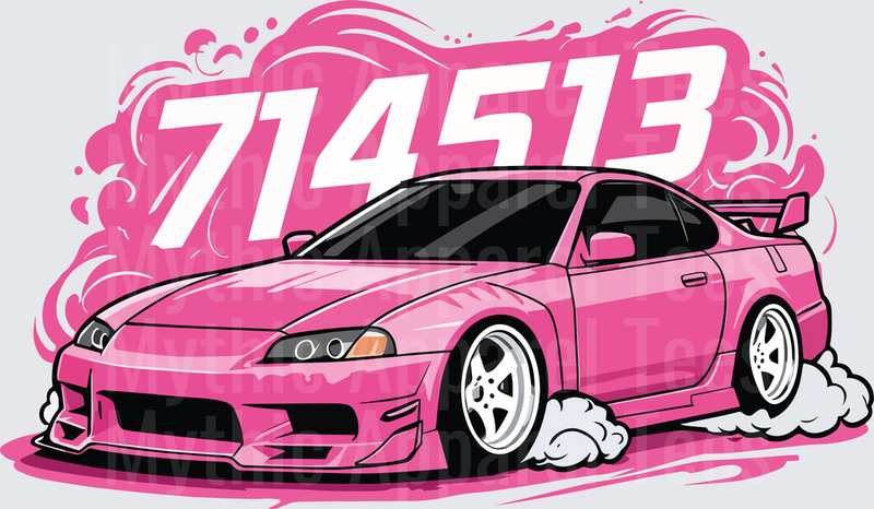 Drifting and Muscle Cars Pink JDM Honda Integra 714513 Drift Smoke